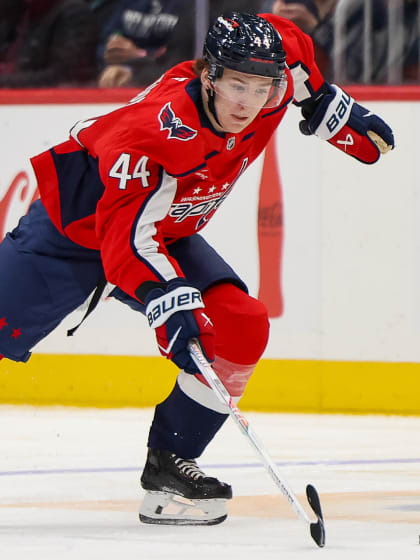 NHL EDGE stats Cole Hutson Washington Capitals NHL debut 2026