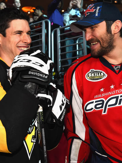 Washington Capitals Alex Ovechkin numbers against Pittsburgh Penguins Sidney Crosby all time