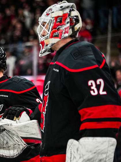 NHL At the Rink Podcast Stanley Cup Final Carolina goalie change discussed 