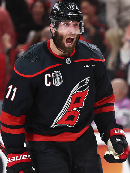 NHL EDGE stats Jordan Staal Carolina Hurricanes Conn Smythe trophy favorite 2026