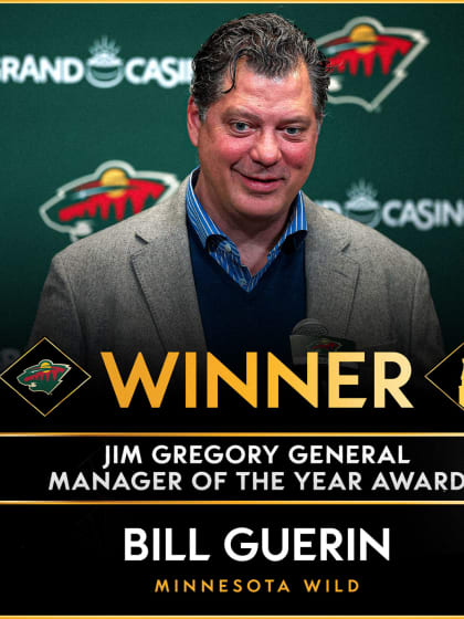 Minnesota Wild Bill Guerin NHL Jim Gregory General Manager of Year