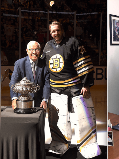 Frank Mahovlich, Johnny Bucyk rooting for their teams in first-round