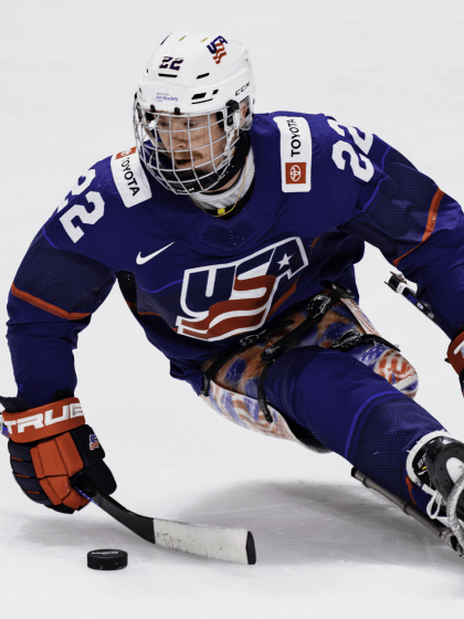 Hockey inspires USA Paralympian Noah Grove after cancer