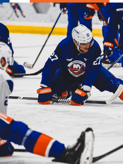 PHOTOS: Islanders Morning Skate vs Red Wings