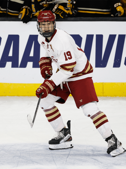 NHL prospects Will Smith Cutter Gauthier lead Boston College to NCAA title game