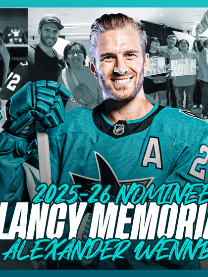 Alexander Wennberg named Sharks nominee for King Clancy Memorial Trophy