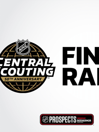 NHL Central Scouting Releases Final Rankings - 15.04.25