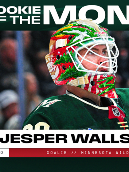 Jesper Wallstedt named NHL rookie of the month for November 2025