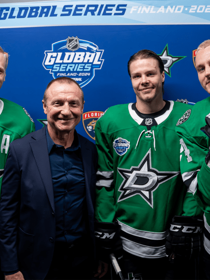 Jere Lehtinen honored to drop puck ahead of Global Series