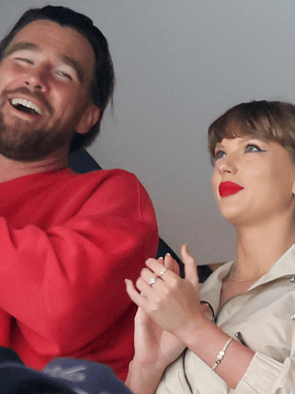 Taylor Swift Travis Kelce attend Game 4 Stanley Cup Final
