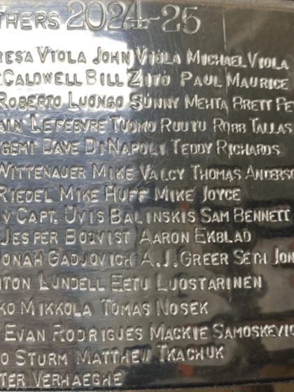 Florida Panthers 2024-25 names go on Stanley Cup