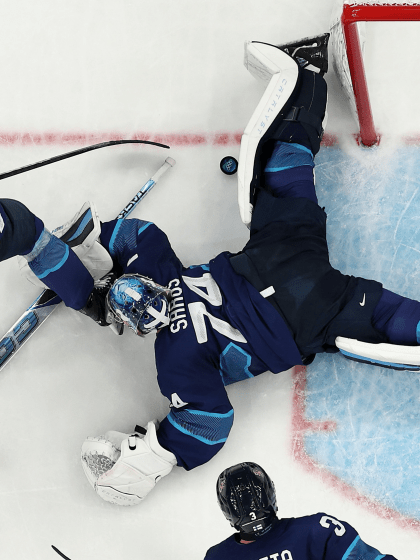 Juuse Saros on top of his game for Finland at Milano Cortina