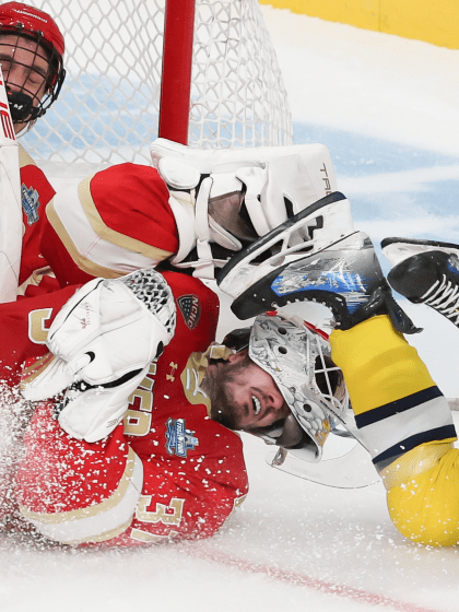 Johnny Hicks' heroics lead Pioneers in epic Frozen Four semi over Wolverines