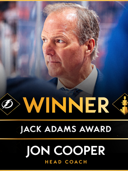 Jon Cooper wins 2026 Jack Adams Award as best coach in NHL