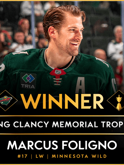 Marcus Foligno Minnesota Wild wins 2026 King Clancy Trophy