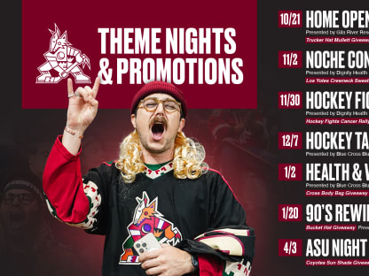 Coyotes Announce 2023-24 Theme Nights and Promotions