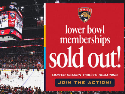 Panthers Announce Sell Out of Lower-Level Territory Memberships