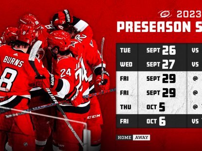 NHL Preseason: Carolina Hurricanes vs. Florida Panthers, PNC Arena,  Raleigh, September 27 2023