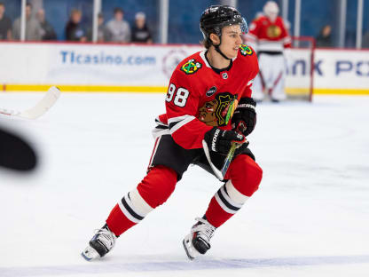 Connor Bedard scores hat trick in first appearance with Chicago