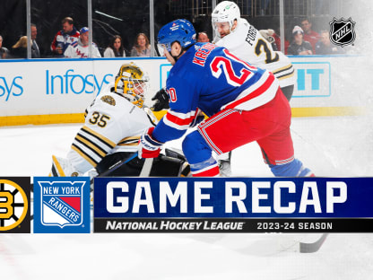 Bruins Fall to Rangers in Overtime in Battle of East's Best