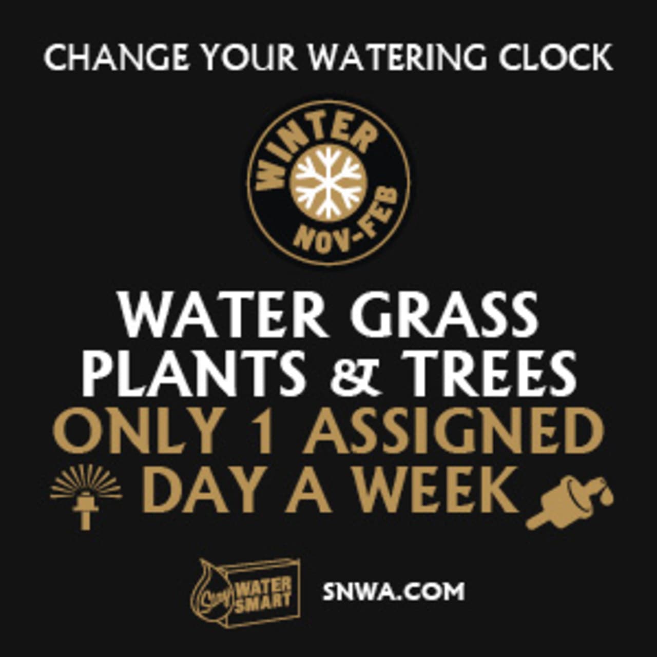 SNWA Summer Watering Schedule