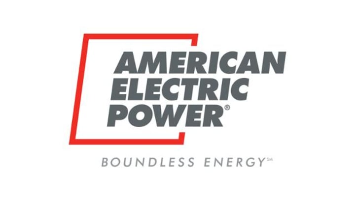 American Electric Power logo on white background.