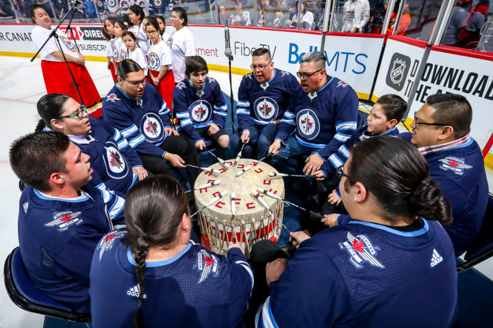 You can now buy WASAC jets gear (the aboriginal design logo) at the True  North store with proceeds going to WASAC : r/winnipegjets