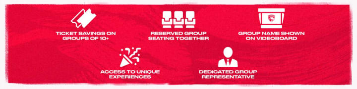 Group ticket and pricing benefits