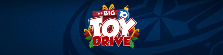 Blue header with 10TV The Big Toy Drive logo.