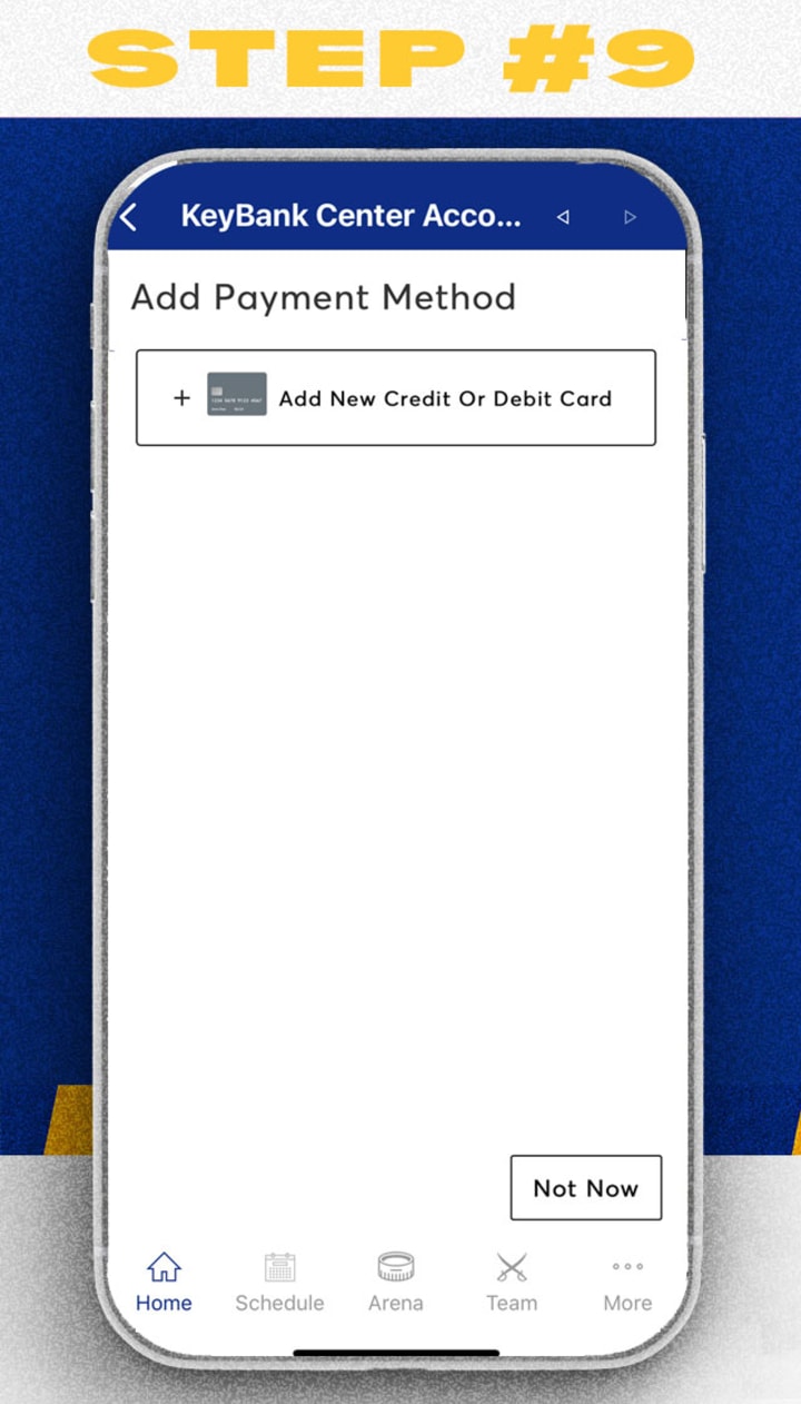 Mobile ticket invoice step 9, Add your card information and submit your payment