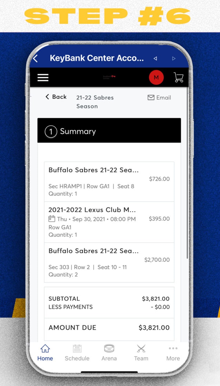 Mobile ticket invoice step 6 review your invoice summary to ensure you are ready to proceed with payment