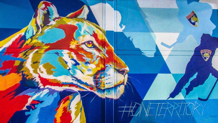 Carrie Bennett Panthers Mural