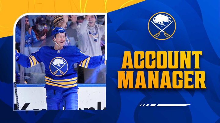 Account manager graphic with a photo of a smiling Jeff Skinner