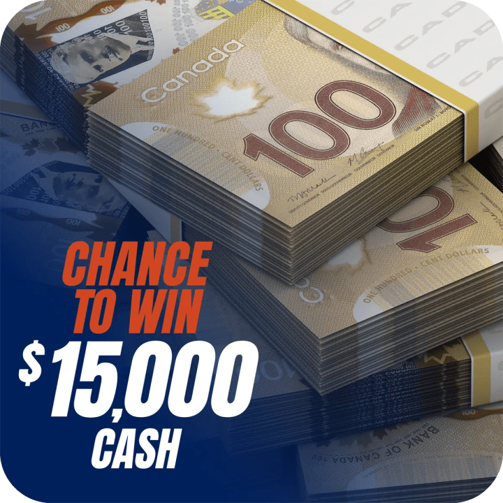 CHANCE TO WIN $15.000 CASH