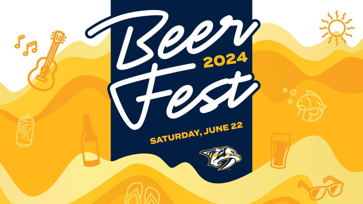Beer Fest 2024, Saturday, June 22, 2024, hosted by the Nashville Predators. The official Preds Beer Festival in Nashville.