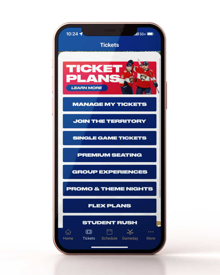 Single-Game Tickets, Florida Panthers