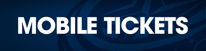 Blue header with large white text reading Mobile Tickets.
