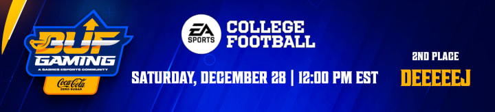 BUF Gaming EA College Football 25 Tournament 2nd Place: Deeeeej