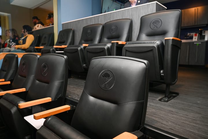 Photo of leather seats found in executive suites