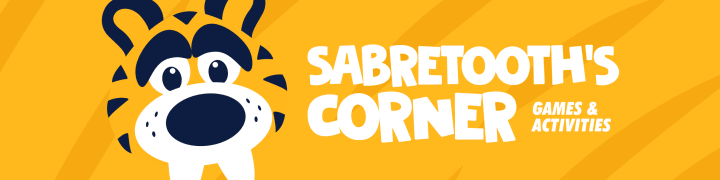 Sabretooth's Corner Games and Activities banner