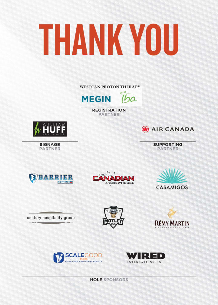 Thank you to our sponsors