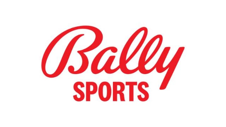 Bally sports logo on white background.
