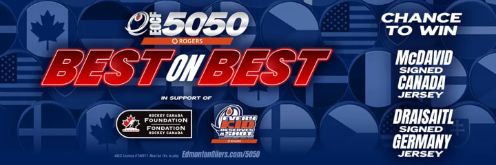 Banner showing the beneficiaries of the current EOCF 50/50 raffle and some early bird prizes.