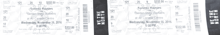 ticket stubs
