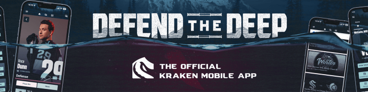 kraken mobile app banner. text reads defend the deep the official kraken mobile app with phots of mobile devices with the kraken app on their screens