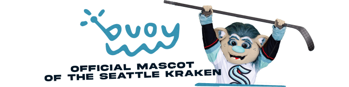 buoy the official mascot of the seattle kraken