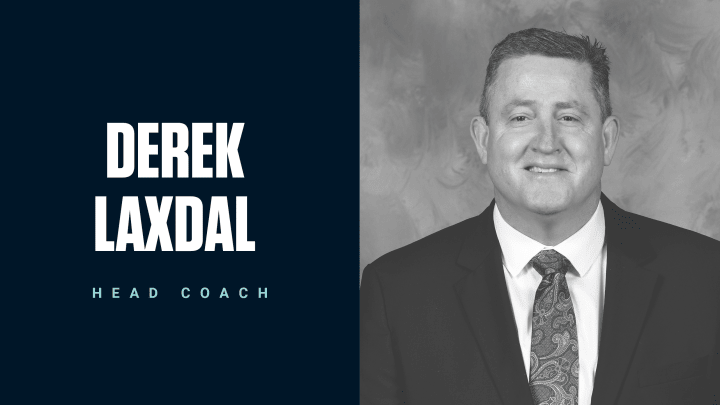 derek laxdal head coach headshot graphic