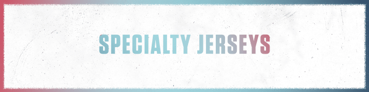banner that reads specialty jerseys on a white background