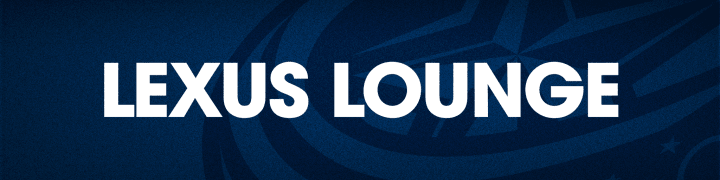 Blue header with large white text reading Lexus Lounge.