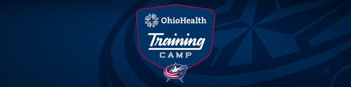 Blue header with OhioHealth Training Camp logo in center.